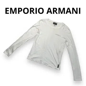 EMPORIO ARMANI 엠포리오 아르마니 긴팔 롱T 화이트 USA4