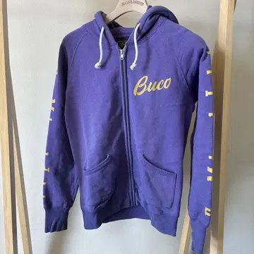 Buco 퍼플 집업 후드티 S