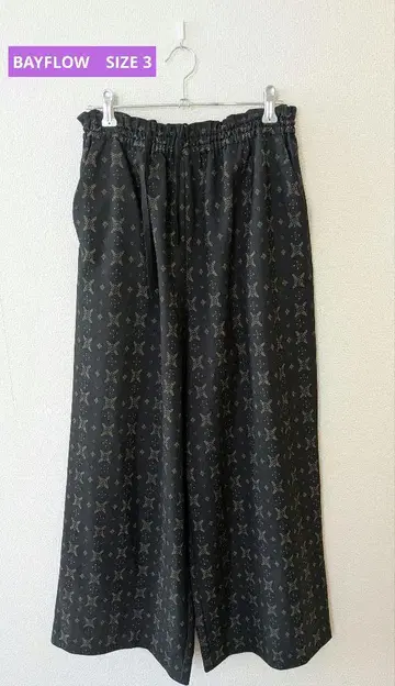 BAYFLOW 베이플로우 가우초 팬츠 패턴 SIZE 3 (M)
