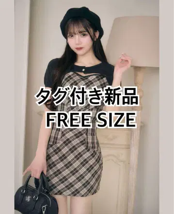 미셸 마카롱 리본 캐미 원피스 앙상블