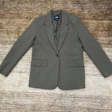 ZARA 베이직 블레이저 라이트 카키 M