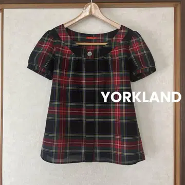 YORKLAND 요크랜드 미품 체크 상의