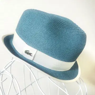 [새상품급] LACOSTE L!VE 중절모 58cm 일본제 스카이블루