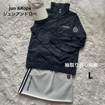 Jun & Rope 준앤로페 여성용 골프 점퍼 네이비 L