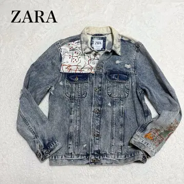 ZARA Jean-Michel Basquiat 바스키아 데님 재킷
