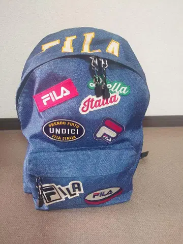 [미사용 새상품] FILA 데님 패치 백팩