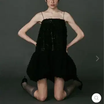 POPPY TULLE BALLOON TUNIC (BLACK)