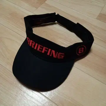 BRIEFING 바이저 블랙/레드