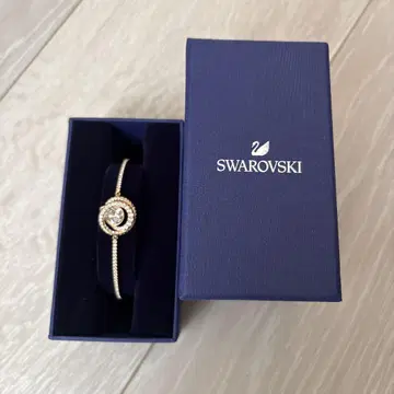 Swarovski 골드 스완 모티브 팔찌