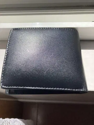 JS design 천연 가죽 반지갑 블랙 중고