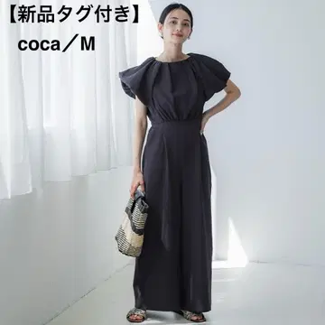 택 포함 새상품 coca 코카 점프수트 올인원 네이비 M