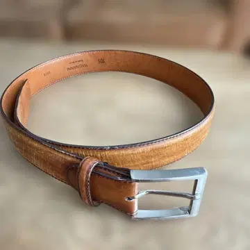 MAGNANNI 가죽 벨트 105 1078 라이트 브라운