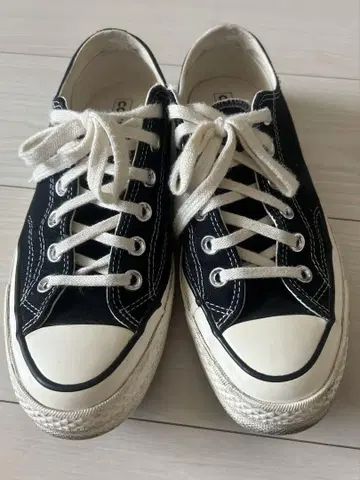 Converse CT70 블랙 로우 컷 24.5cm