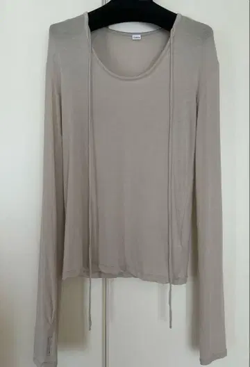 CODE A_front ribbon jersey tops