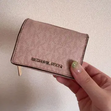 MICHAEL KORS 3단 폴더형 지갑 핑크