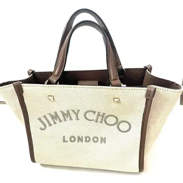 JIMMY CHOO 발렌느 토트 S 캔버스