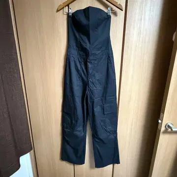 ZARA 카고 팬츠 베어 탑 오버롤