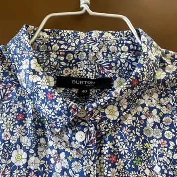리버티 영국제 BURTON 꽃무늬 긴팔 셔츠 40