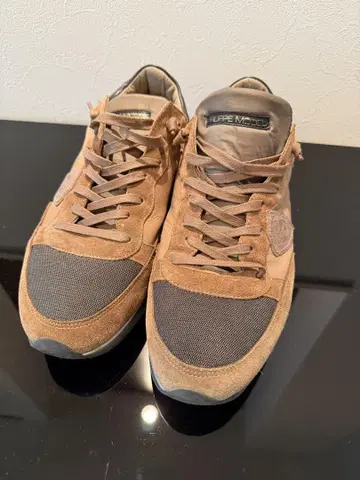 PHILIPPE MODEL 필립모델 4 4 가죽 브라운