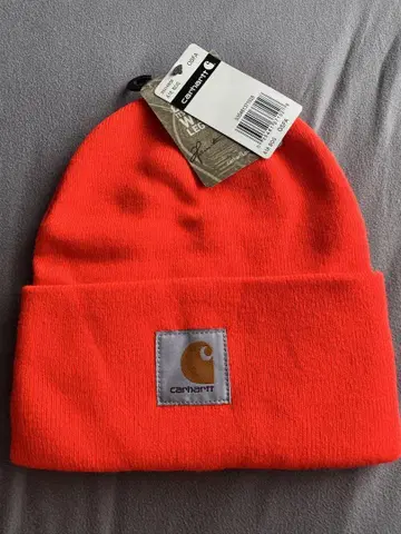 Carhartt 오렌지 니트 모자