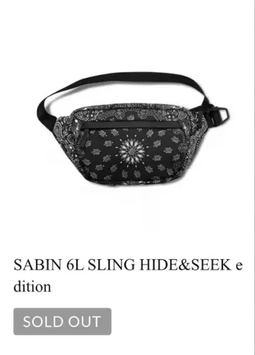 SABIN 6L SLING HIDE&SEEK 하이드앤시크 x 크롬