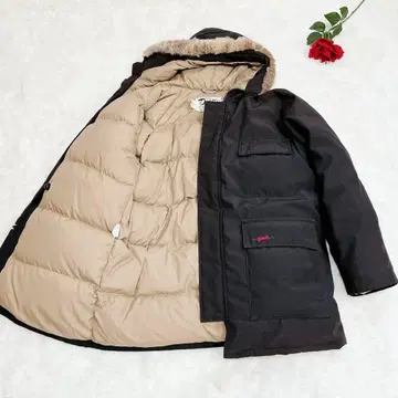 schott 샷 다운 자켓 퍼 육후 블랙 L