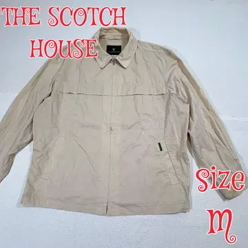 THE SCOTCH HOUSE 얇은 소재 지퍼 자켓 베이지 M