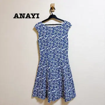 아나이 ANAYI 플라워 레이스 프렌치 슬리브 원피스