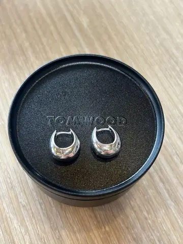 TOM WOOD 실버 925 후프 귀걸이