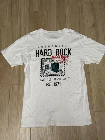 Hard Rock Cafe 홍콩 티셔츠 M 사이즈 화이트