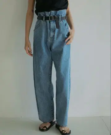 anuke 앙누크 Waist Tuck Denim 38 사이즈