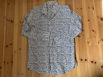 Y162 COTON DOUX 새 프린트 셔츠 41/16 미사용 새상품