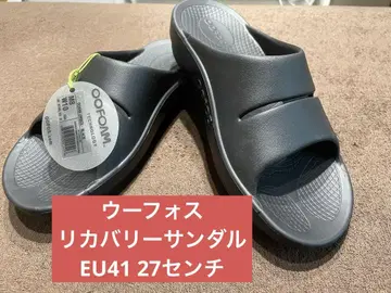 [ OOFOS 리커버리 샌들 ] 미사용 새상품 우포스 샌들 블랙