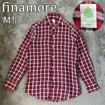 [새상품급] finamore 피나모레 린넨 긴팔 셔츠 이탈리아제 M