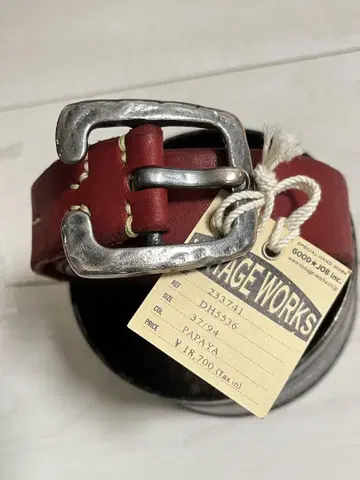 최종 가격 VINTAGE WORKS 가죽 벨트 DH5536 37