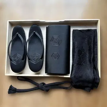블랙 일본 의류용 백, 조리, 허리띠, 오비 장식 천 4세트