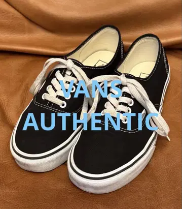 3회 착용 VANS 반스 AUTHENTIC 어센틱 블랙 27
