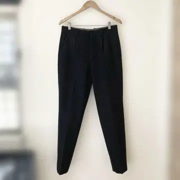 SCYE BASICS 1턱 울 팬츠 네이비 36