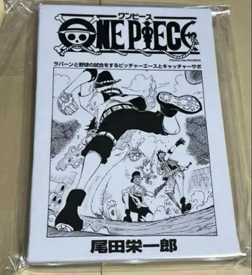 ONE PIECE 점프샵 아트보드 루피 에이스 사보