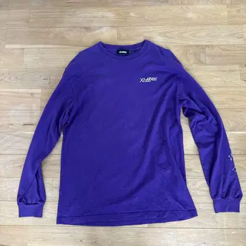 XLARGE 보라색 긴팔 티셔츠 M 사이즈 구제 의류