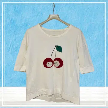 franche lippee 프랑슈리페 체리 자수 T셔츠 M