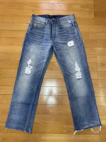 ROCAWEAR 스트레이트 데님 데미지 가공