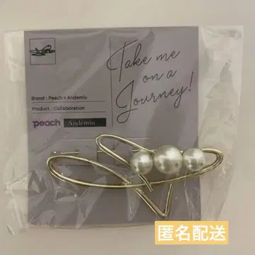 Peach x Andemiu 뉘앙스 메탈 브로치 골드