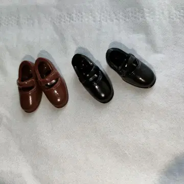 1/12 아존 신발 블랙과 브라운