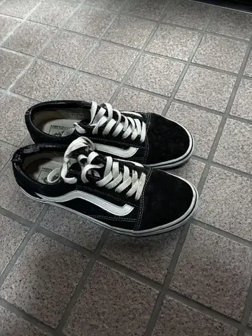 Vans 블랙 스웨이드 로우컷 스니커즈
