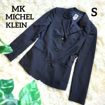 MK 미쉘클랑 작은 사이즈 테일러드 자켓 모 100% 블랙