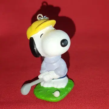 스누피 골프 소프트 비닐 인형 키링