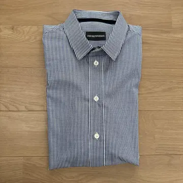 EMPORIO ARMANI 체크 무늬 긴팔 셔츠