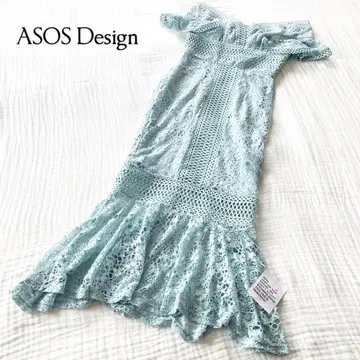 [새상품] ASOS Design 머메이드 롱 원피스 전체 레이스