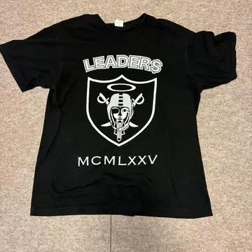 LEADERS 블랙 T셔츠 XXL
